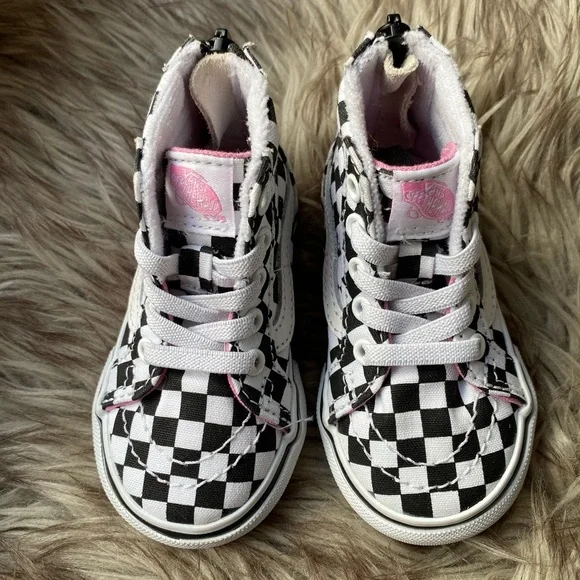 🩷🤍❤️ Vans Toddler Sk8-Hi Zip Candy Hearts - Picture 5 of 12